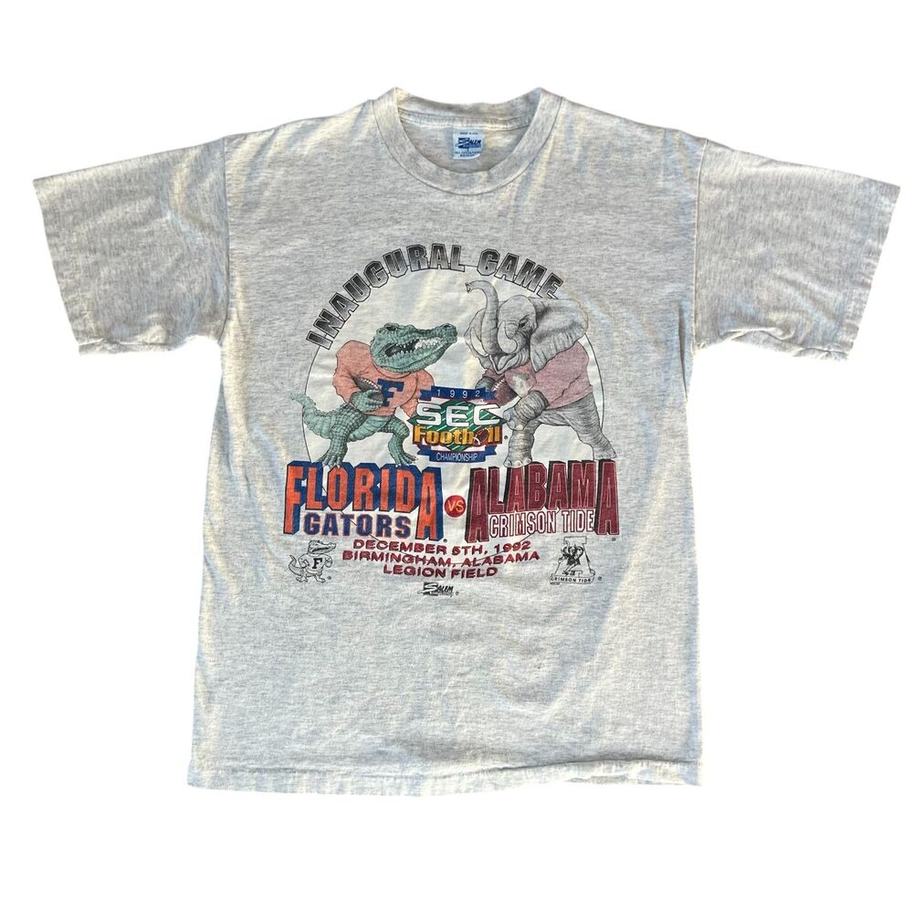1992 Vintage Florida Gators Alabama Crimson Tide SEC Football Inaugural Game L